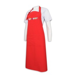 AP150 custom red full body apron  flower logo apron manufacturer apron skirt AP150 custom red full body apron  flower logo apron manufacturer apron skirt